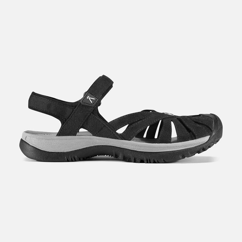 Keen Rose Trekkingsandalen Damen DE-15297 Black/Neutral Gray - Keen Damenschuhe Schwarz